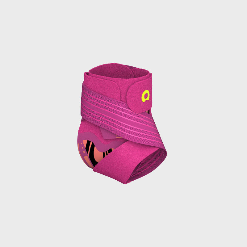 ZebraLite Ankle Brace Hot Pink 1 Pair (2 Pcs)
