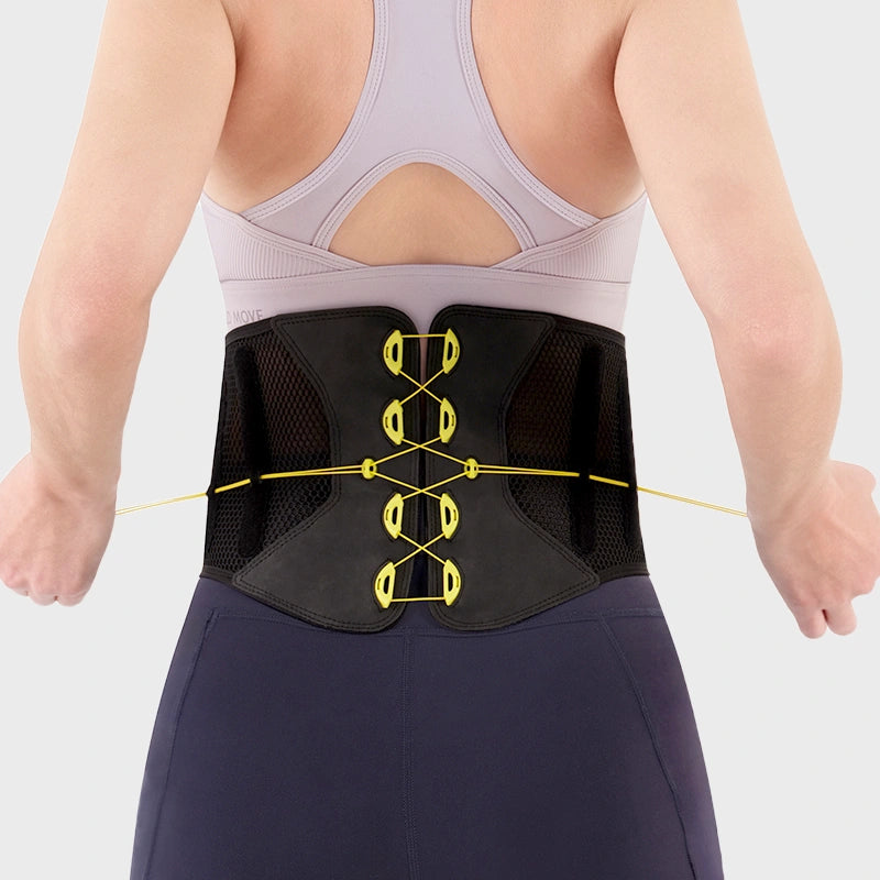 PulleyAlign Pro Back Brace Black