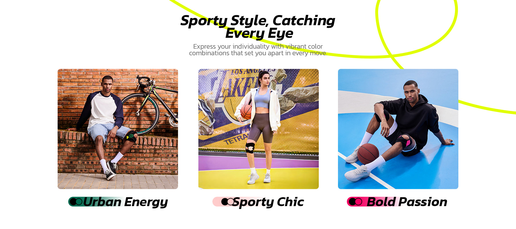 Sporty Chic Knee Support